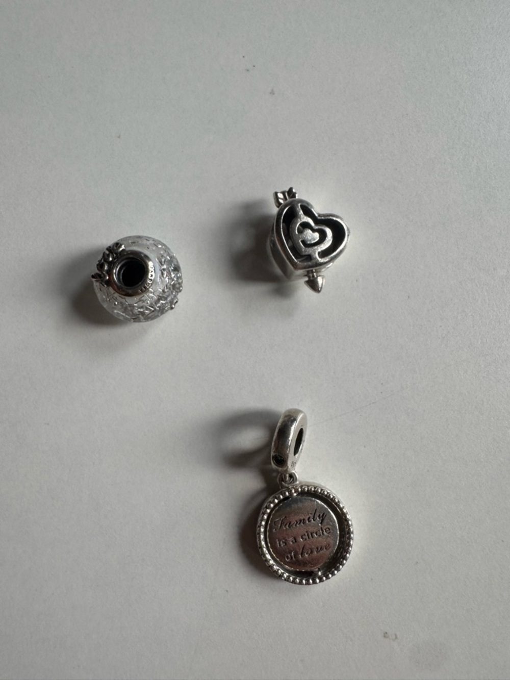 3p - Silver 925 Ale stamped Pandora charms